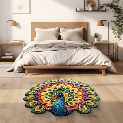 Quick-Dry Non-Slip Peacock Mat (Pack of 2) | Mat For Bathroom Anti Non Slip Home Mat Nonskid Mats - Quick-Dry Non-Slip Peacock Mat (Pack of 2)