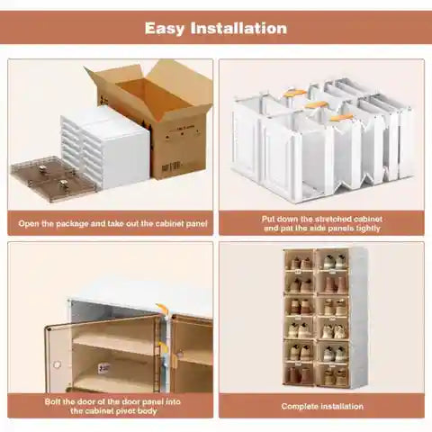 ShoeNest™ Smart Foldable Compact 4 Layer Shoe Rack