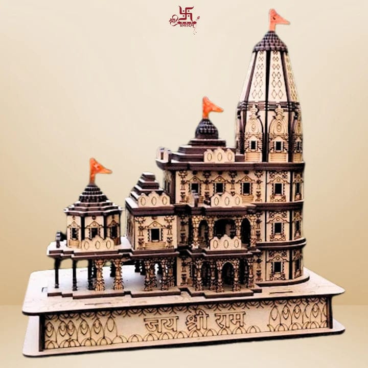 Ram Mandir Wooden Temple 3D Model