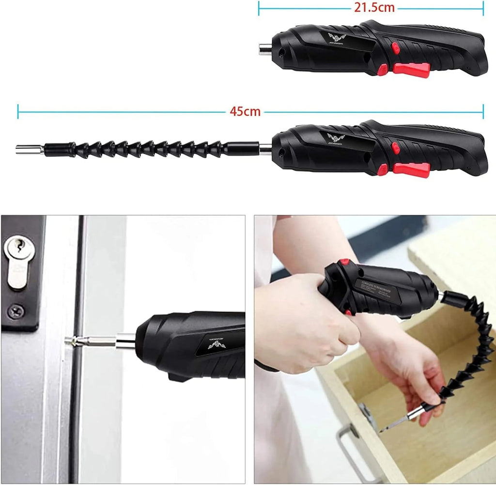 Retractable Cordless Drilling machine | Electric Screwdriver Set Tool Kit Power Tools Cordless Drill Machine - Retractable Cordless Drilling machine
