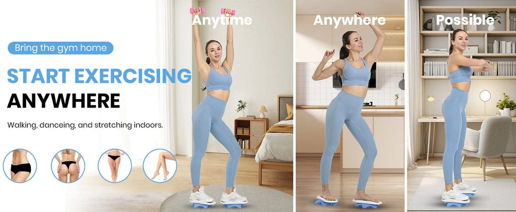 Rotating Twist Plate | Weight Loss Exercise Fat Burning Yoga Exercises Workout - Rotating Twist Plate