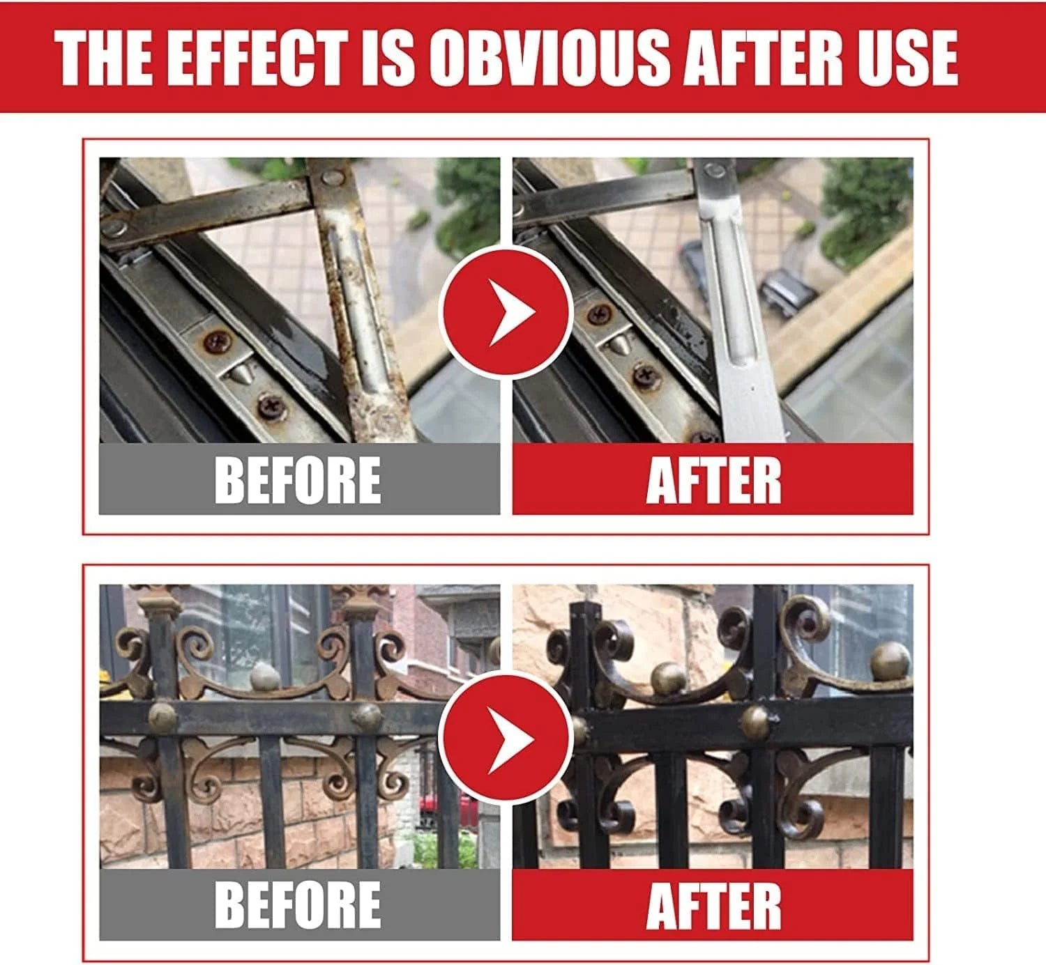 Rust Remover Cleaner Spray Chemicals For Metal Rust Paint Removal - Metal Rust Remover - Pack of 1 ( 400 ml ) - Metal Rust Remover