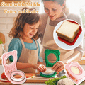 Sandwich Molds Cutter and Sealer | Shape Mini Cutter Sandwich Bread Shapes Cutter Set - Sandwich Molds Cutter and Sealer