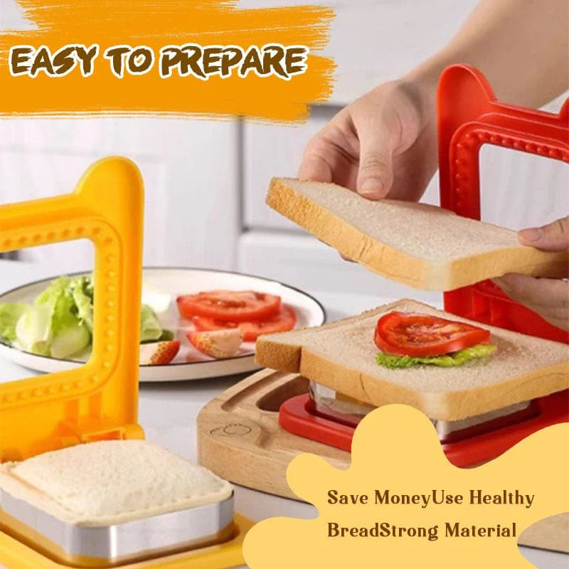 Sandwich Molds Cutter and Sealer | Shape Mini Cutter Sandwich Bread Shapes Cutter Set - Sandwich Molds Cutter and Sealer