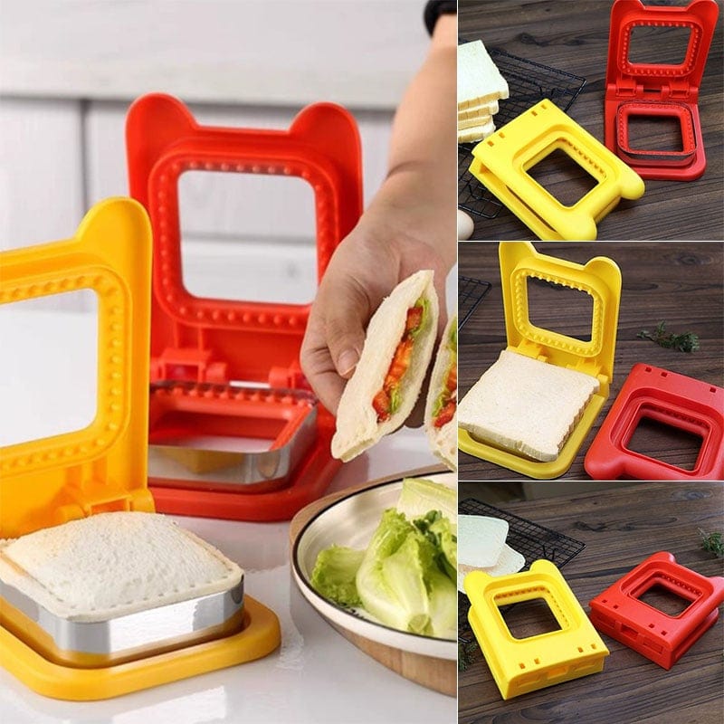 Sandwich Molds Cutter and Sealer | Shape Mini Cutter Sandwich Bread Shapes Cutter Set - Sandwich Molds Cutter and Sealer