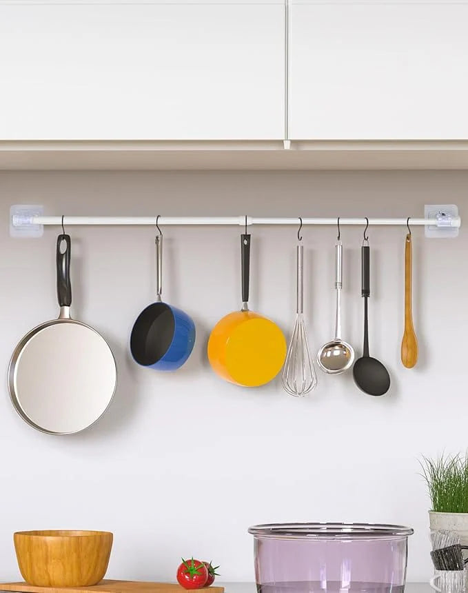 Self Adhesive Hook | Wall Hook Hanger self Adhesive Hooks Hanging Curtain On Wall - Self Adhesive Hook (Pack of 4)