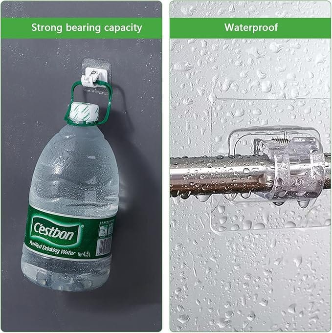 Self Adhesive Hook | Wall Hook Hanger self Adhesive Hooks Hanging Curtain On Wall - Self Adhesive Hook (Pack of 4)