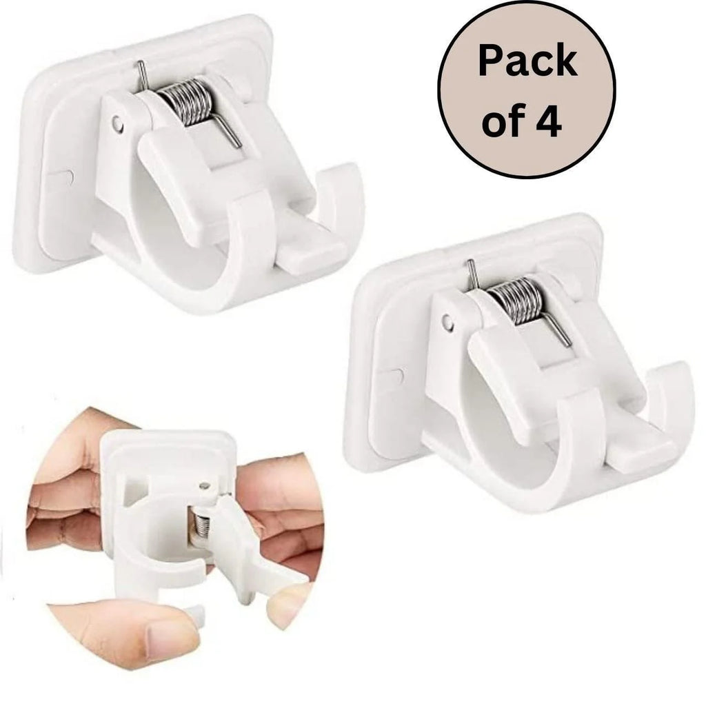 Self Adhesive Hook | Wall Hook Hanger self Adhesive Hooks Hanging Curtain On Wall - Self Adhesive Hook (Pack of 4)