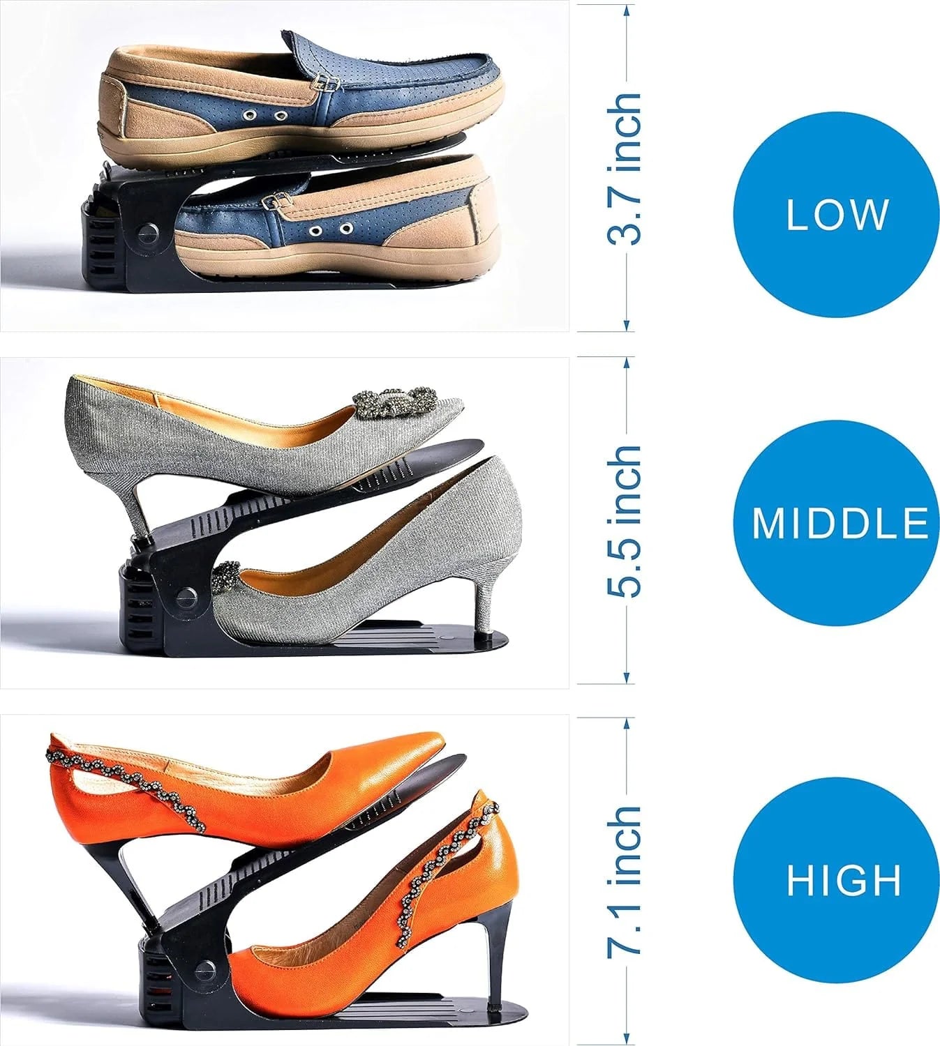 Shoe Organizer - The Adjustable Shoe Rack Space Saver - Shoe Organizer - The Adjustable Shoe Rack Space Saver