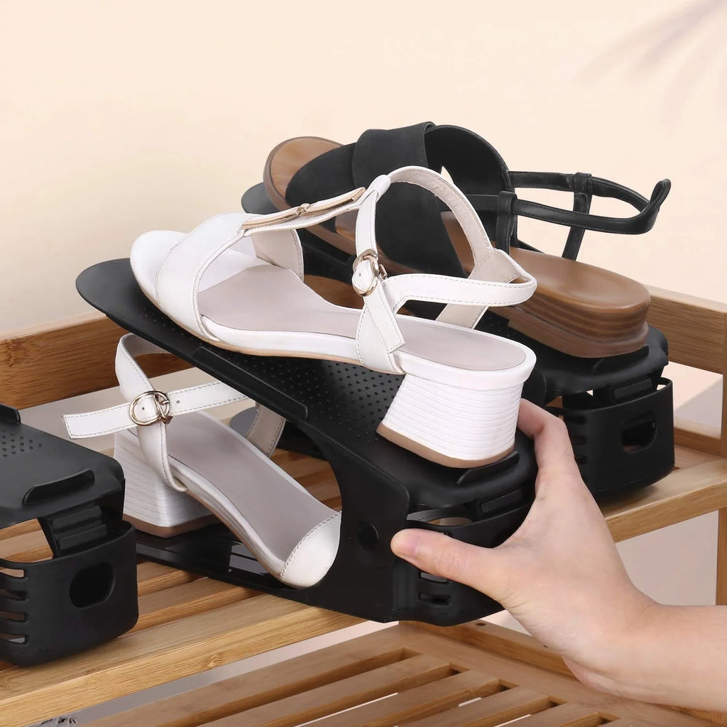 Shoe Organizer - The Adjustable Shoe Rack Space Saver - Shoe Organizer - The Adjustable Shoe Rack Space Saver