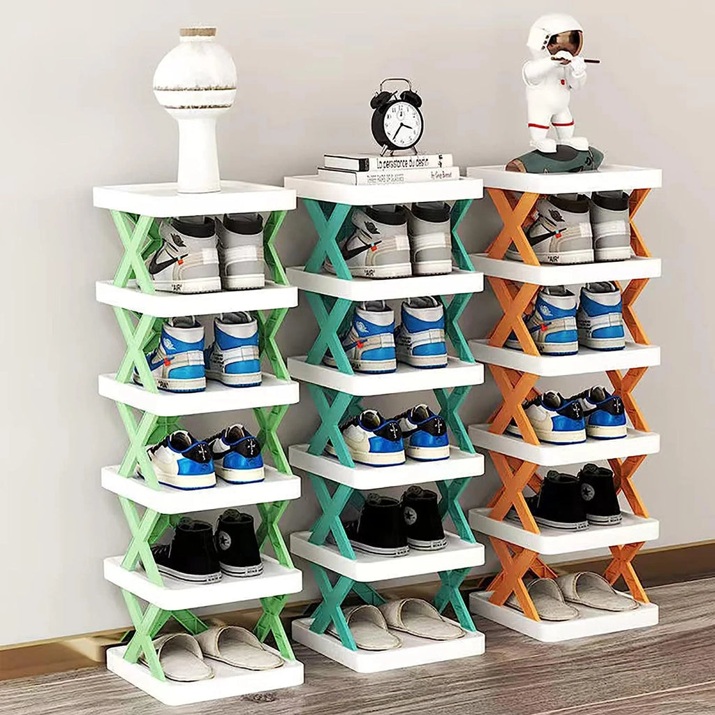 Shoe Rack Storage Stand Cabinet For Home Shoes Organiser - Shoe Organizer - Shoes Organizer ( Pack of 5 )