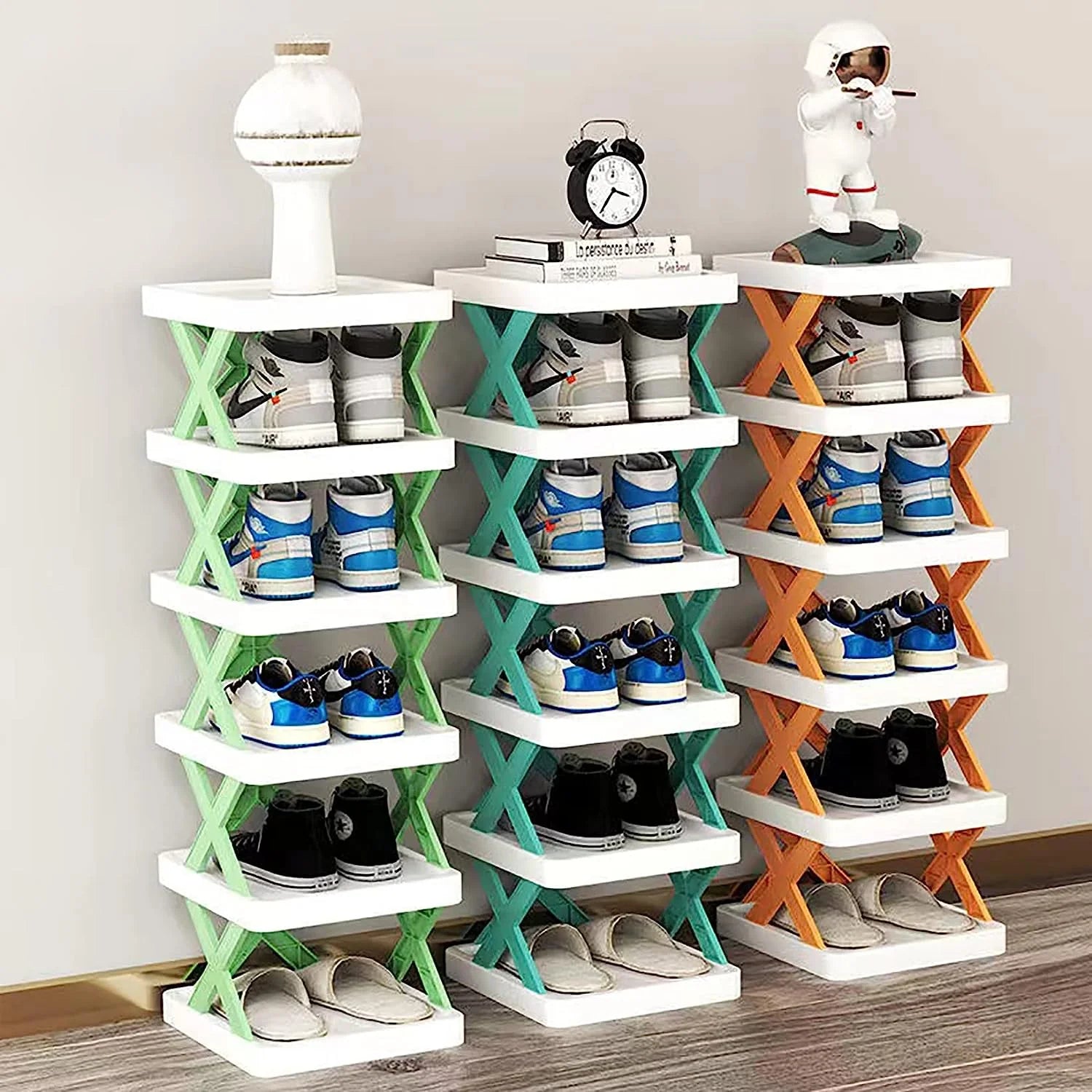 Shoe Rack Storage Stand Cabinet For Home Shoes Organiser - Shoe Organizer - Shoes Organizer ( Pack of 5 )