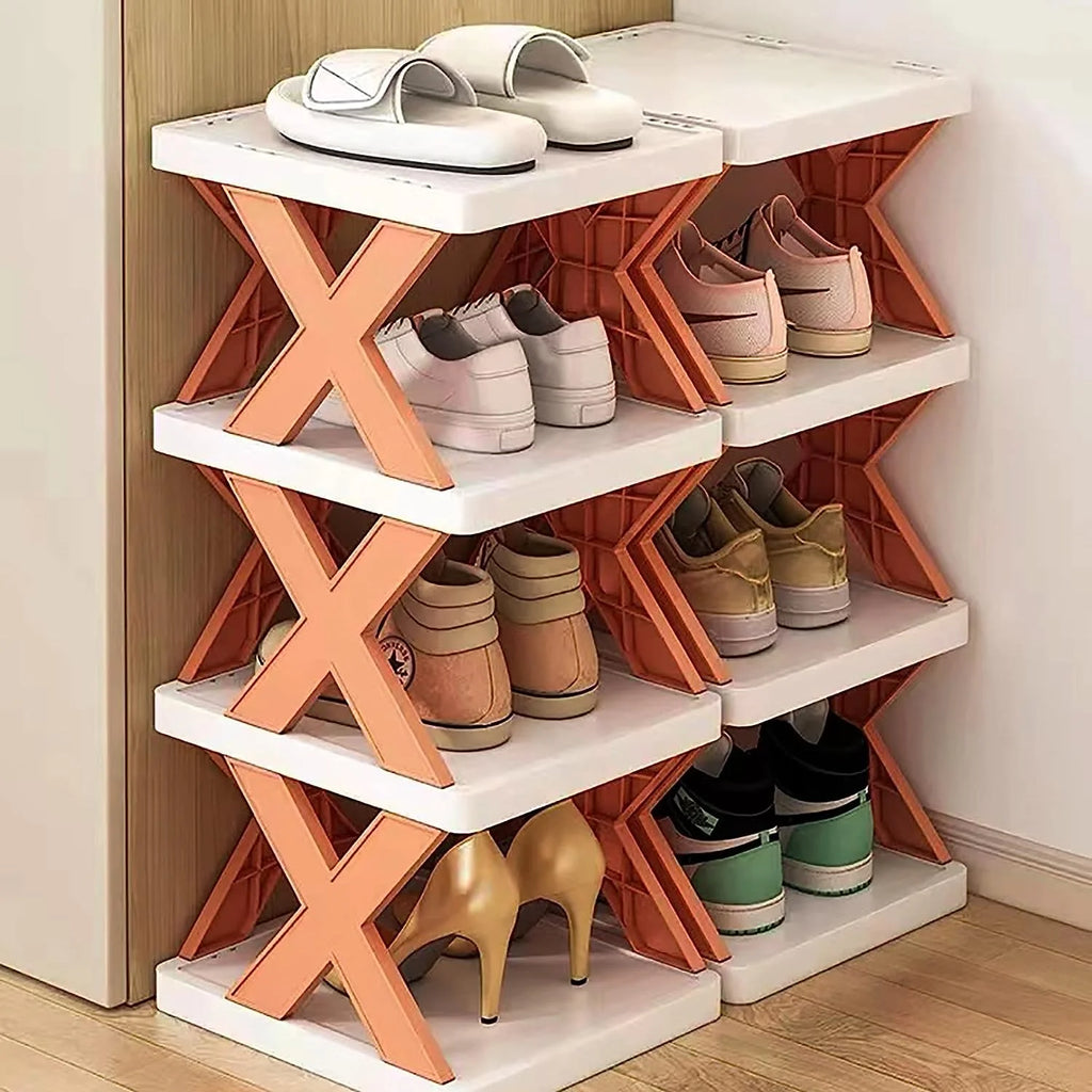 Shoe Rack Storage Stand Cabinet For Home Shoes Organiser - Shoe Organizer - Shoes Organizer ( Pack of 5 )