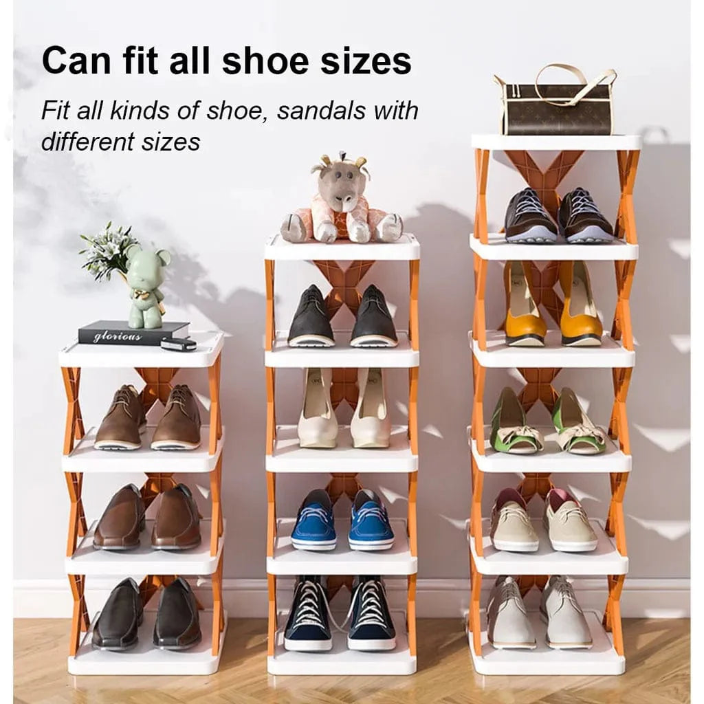 Shoe Rack Storage Stand Cabinet For Home Shoes Organiser - Shoe Organizer - Shoes Organizer ( Pack of 5 )