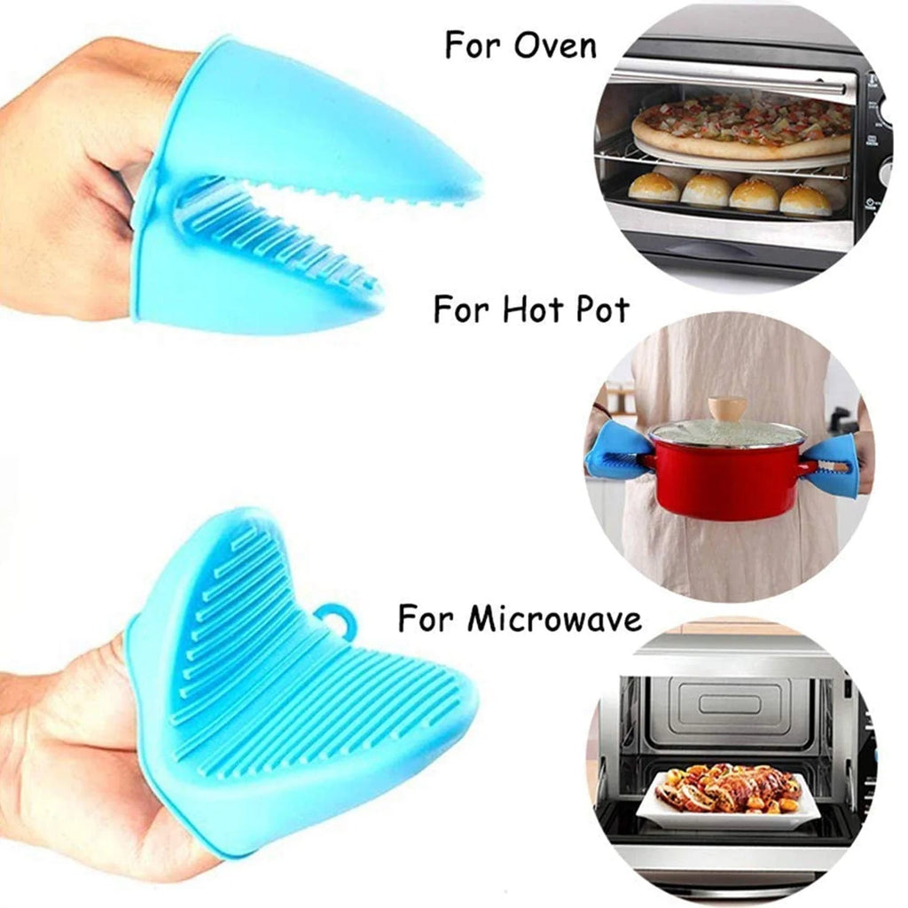 Silicone Potholder (Pack of 4) | Kitchen Items Utensils Oven Mitts Silicone Gloves Products Pot Holder - Silicone Potholder (Pack of 4)
