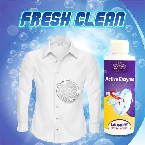 Stain Remover For Clothes Spot Remover Product For Clothing - Laundry Stain Remover - Pack of 2 - Active Enzyme Laundry Stain Remover 🔥BUY 1 GET 1 FREE🔥