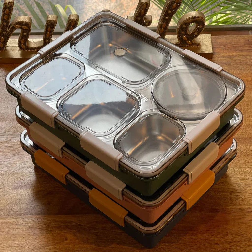 Stainless Steel Lunch Box | Lunch Boxes Tiffin Bento Box Kid's Lunch Steel Lunchboxes - Stainless Steel Lunch Box