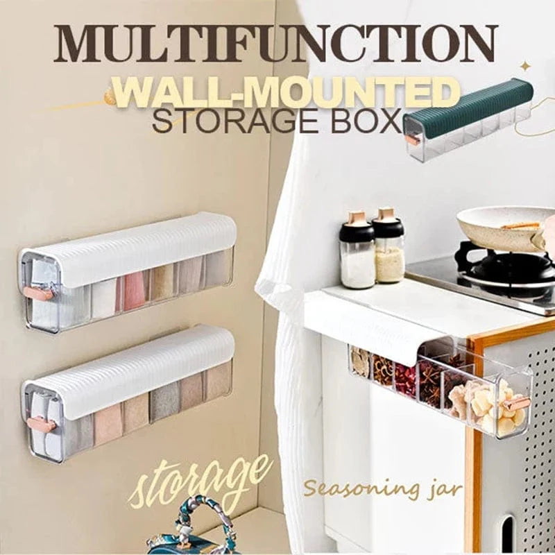 Storage Box Kitchen Organiser Box Cloth Storage Makeup Organizer  - 6 Compartment Wardrobe Storage Organizer - 6 Compartment - 6 Compartment Wardrobe Storage Organizer