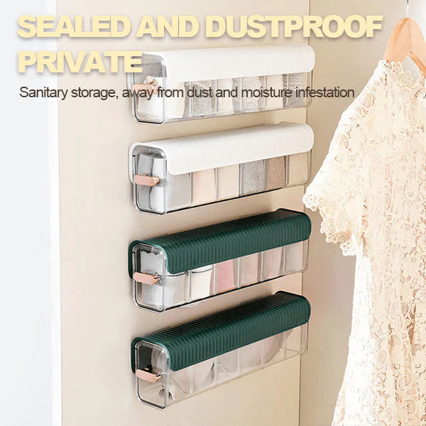 Storage Box Kitchen Organiser Box Cloth Storage Makeup Organizer  - 6 Compartment Wardrobe Storage Organizer - 6 Compartment - 6 Compartment Wardrobe Storage Organizer