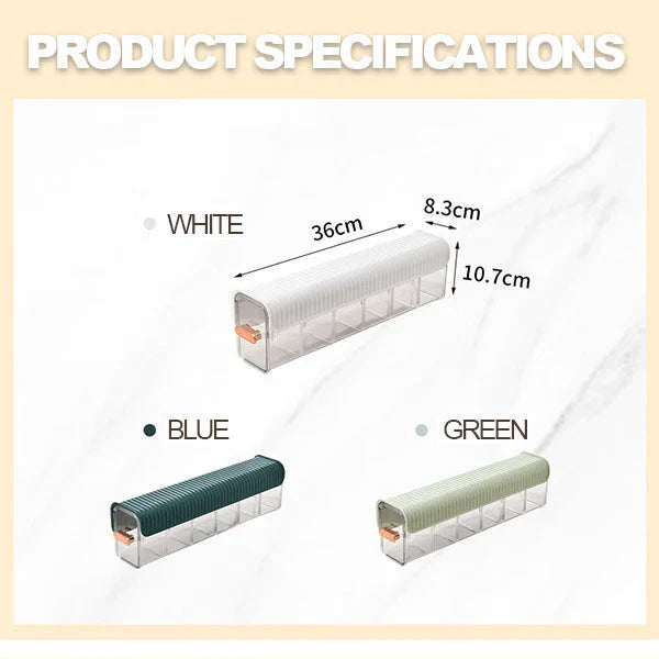 Storage Box Kitchen Organiser Box Cloth Storage Makeup Organizer  - 6 Compartment Wardrobe Storage Organizer - 6 Compartment - 6 Compartment Wardrobe Storage Organizer