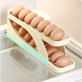 Storage Box Plastic Container Egg Box Holder Tray For Fridge- Automatically Rolling Egg Holder Container Display Rack - Automatically Rolling Egg Holder