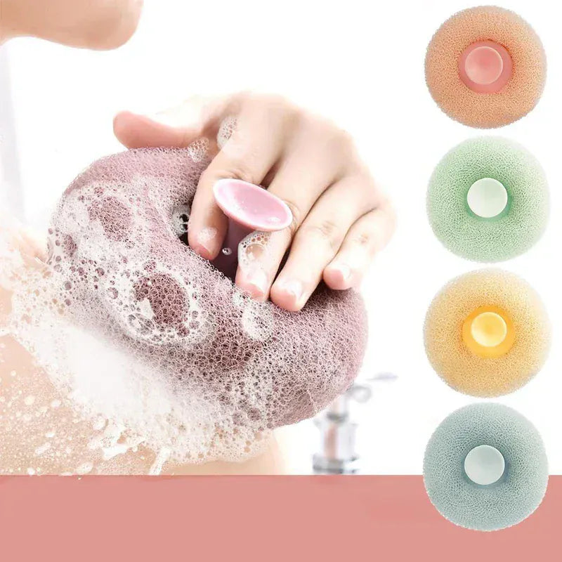 Suction Cup Loofah - Pack of 3 | Loofah For Bath Bathroom Shower Bath Cup Suction Bathing Products - Suction Cup Loofah - Pack of 3
