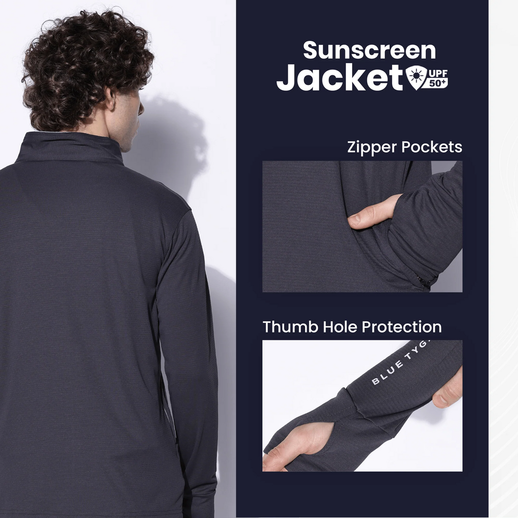 Sunscreen Jacket | Sunscreen Jacket Protection Sunburn Ultraviolet Sunlight shield - M - SPF 50+ UV Protection Sunscreen Jacket