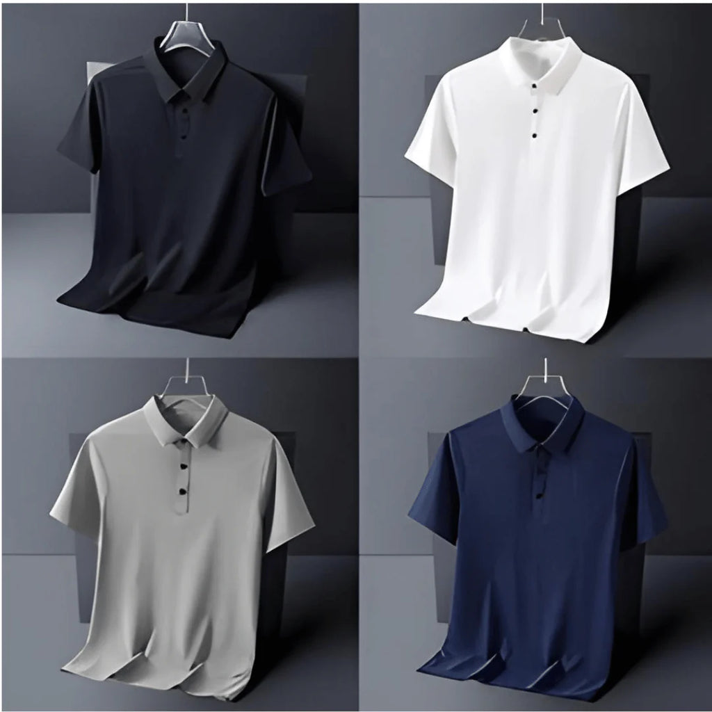 T shirt Polo Mens Tshirt Collar Tshirt Men Tops Regular Fit - Polo T-Shirt (Buy 1 Get 3 Free) - M - Men's T-Shirt (Buy 1 Get 3 Free)