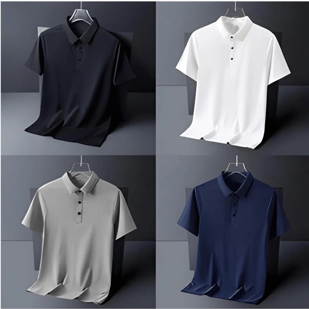 T shirt Polo Mens Tshirt Collar Tshirt Men Tops Regular Fit - Polo T-Shirt (Buy 1 Get 3 Free) - M - Men's T-Shirt (Buy 1 Get 3 Free)