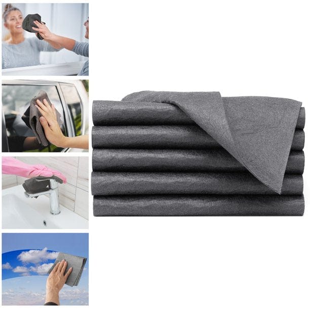 Thickened Cleaning Cloth (Pack of 5) | Microfiber Cloth Cleaning Glass Kitchen Wipe Cloths Material - Thickened Cleaning Cloth (Pack of 5)