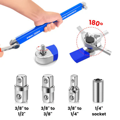 Torque Wrench Tool Kit Spanner Set Socket Ratchet Tools - Offset Extension Wrench