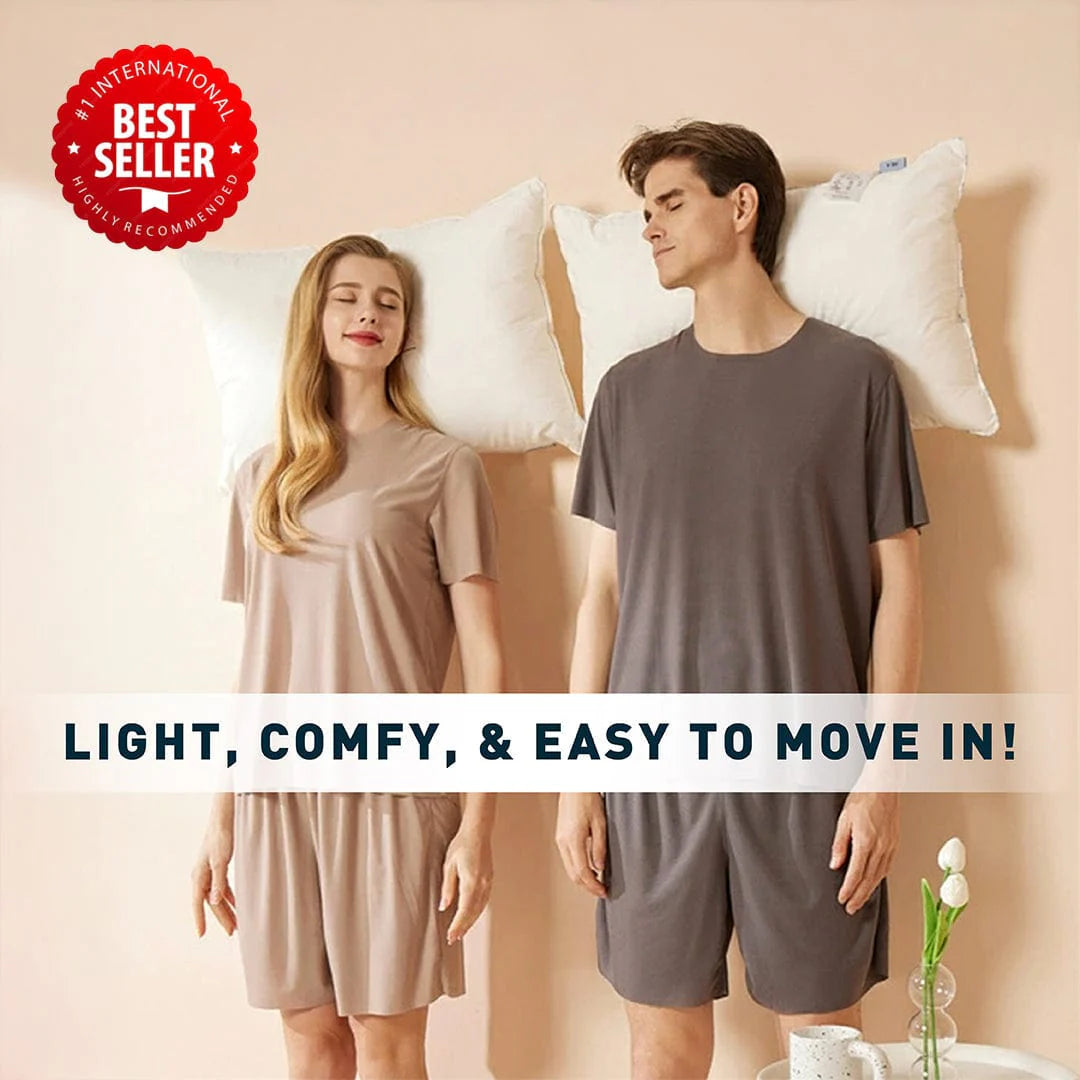 Two-Piece Nightwear Suit | Nightdress Foe Women Night Suit Men Nightwear 2 piece - M - Unisex Two-Piece Nightwear Suit
