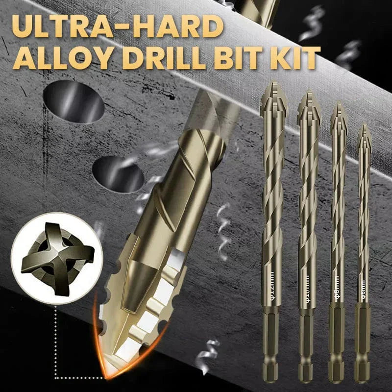 Ultra-Hard Alloy Drill Bit Kit️ (Set of 13) | Drill Bits For Metal Set Steel For Drilling Metal Head For Walls - Ultra-Hard Alloy Drill Bit Kit (Set of 13)