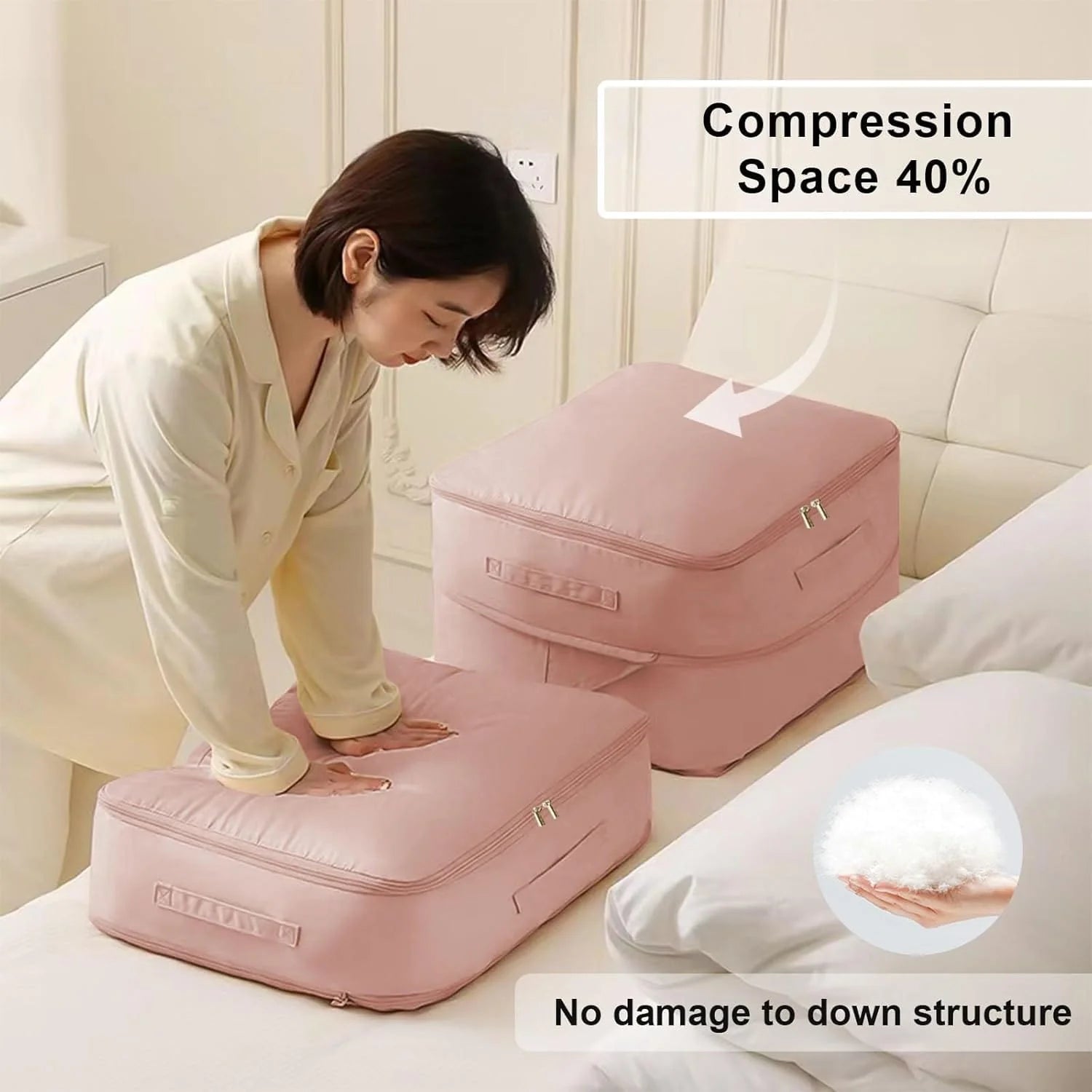 Ultra Space Saving Self Compression Organizer | Wardrobe Organiser Clothes Storage Bag Shelf Organizer - Ultra Space Saving Self Compression Organizer