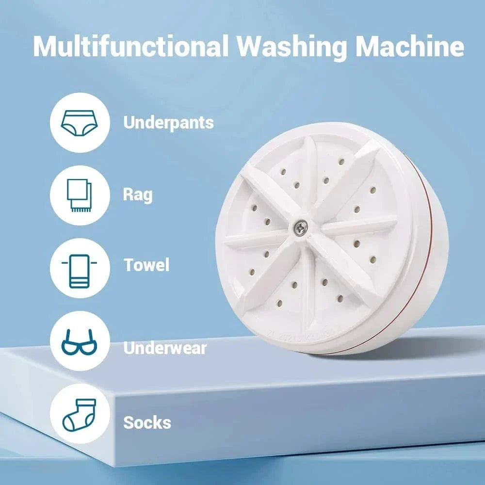 Ultrasonic Portable Mini Washing Machine Best Small Washer - Mini Washing Machine - Large Size - Mini Washing Machine