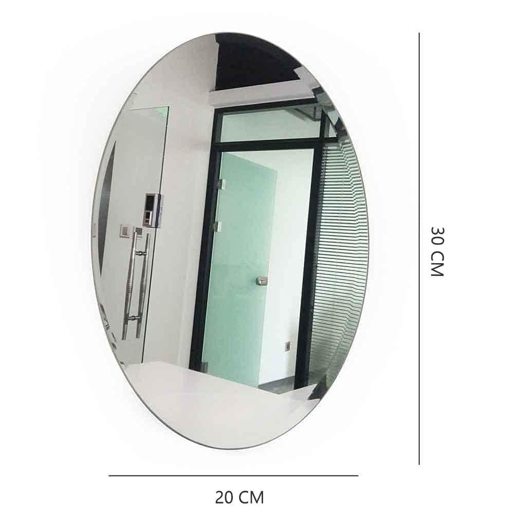 Unbreakable Mirror Sticker (Pack of 2) | Wall Mirror Sticker For Bedroom Bathroom Living Room Acrylic Mirror - Pack of 2 (Large 30x20 cms) - Unbreakable Mirror Sticker (Pack of 2)