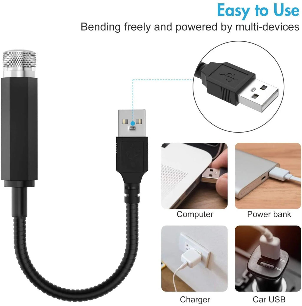 USB Laser Light Projector Mini Star Night Light Projector  - Star Night Light Projector - High - Star Night Light Projector