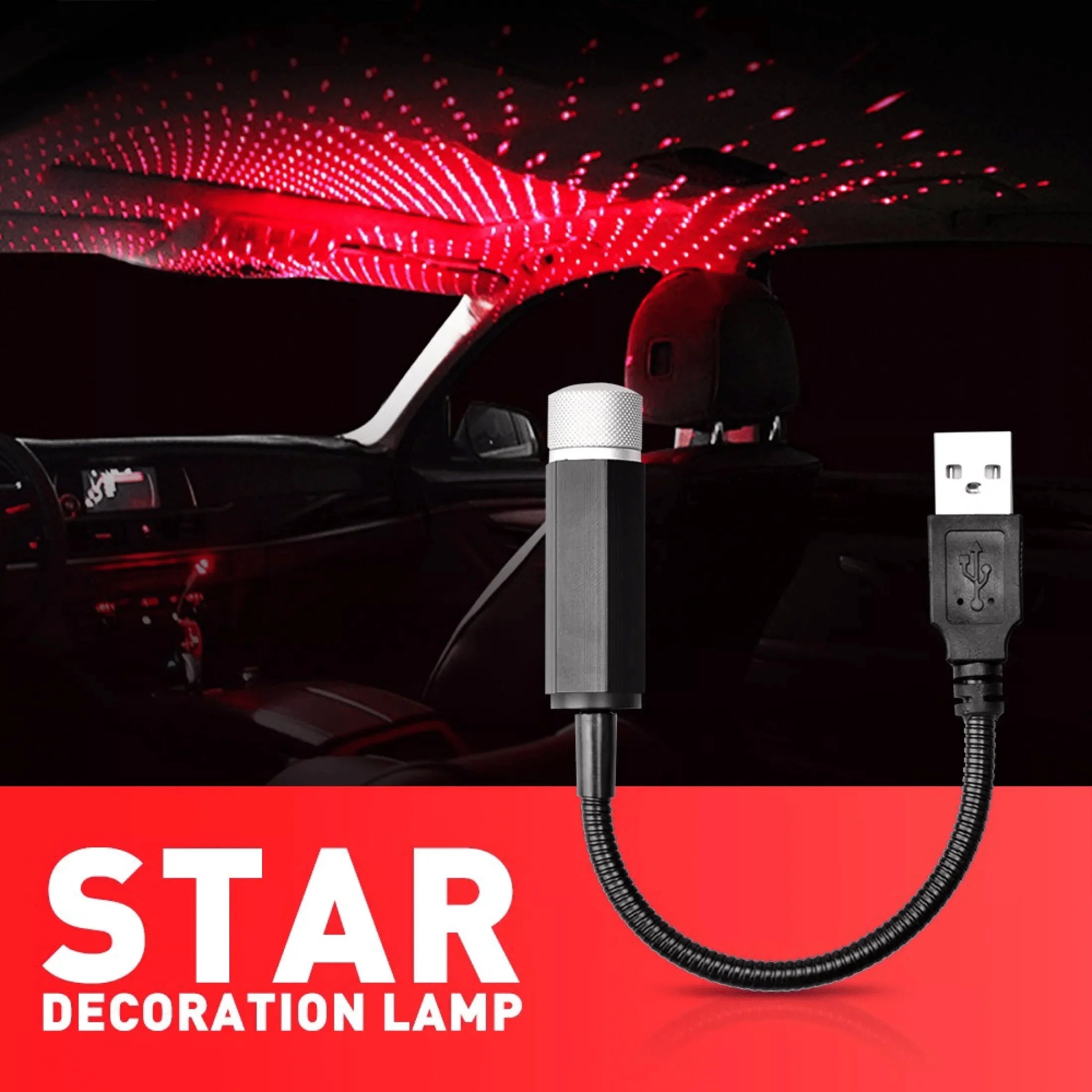USB Laser Light Projector Mini Star Night Light Projector  - Star Night Light Projector - High - Star Night Light Projector