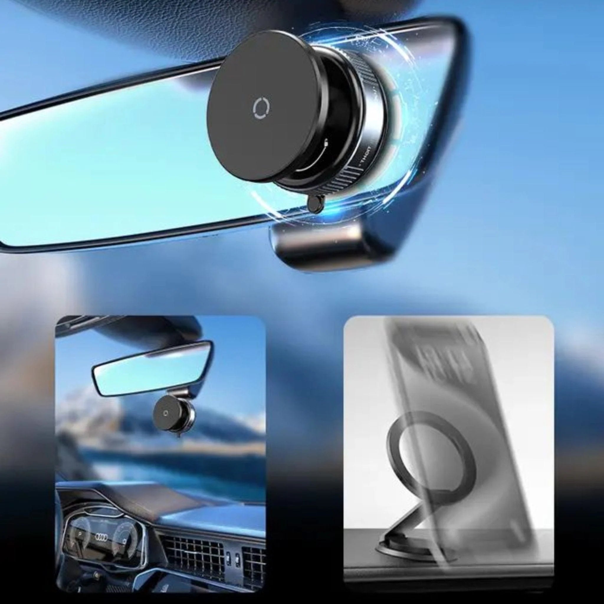 Vacuum Suction Magnetic Phone Holder | Pop Sockets Mag Safe Phone Holder Grip Suction Mount - Vacuum Suction Magnetic Mount