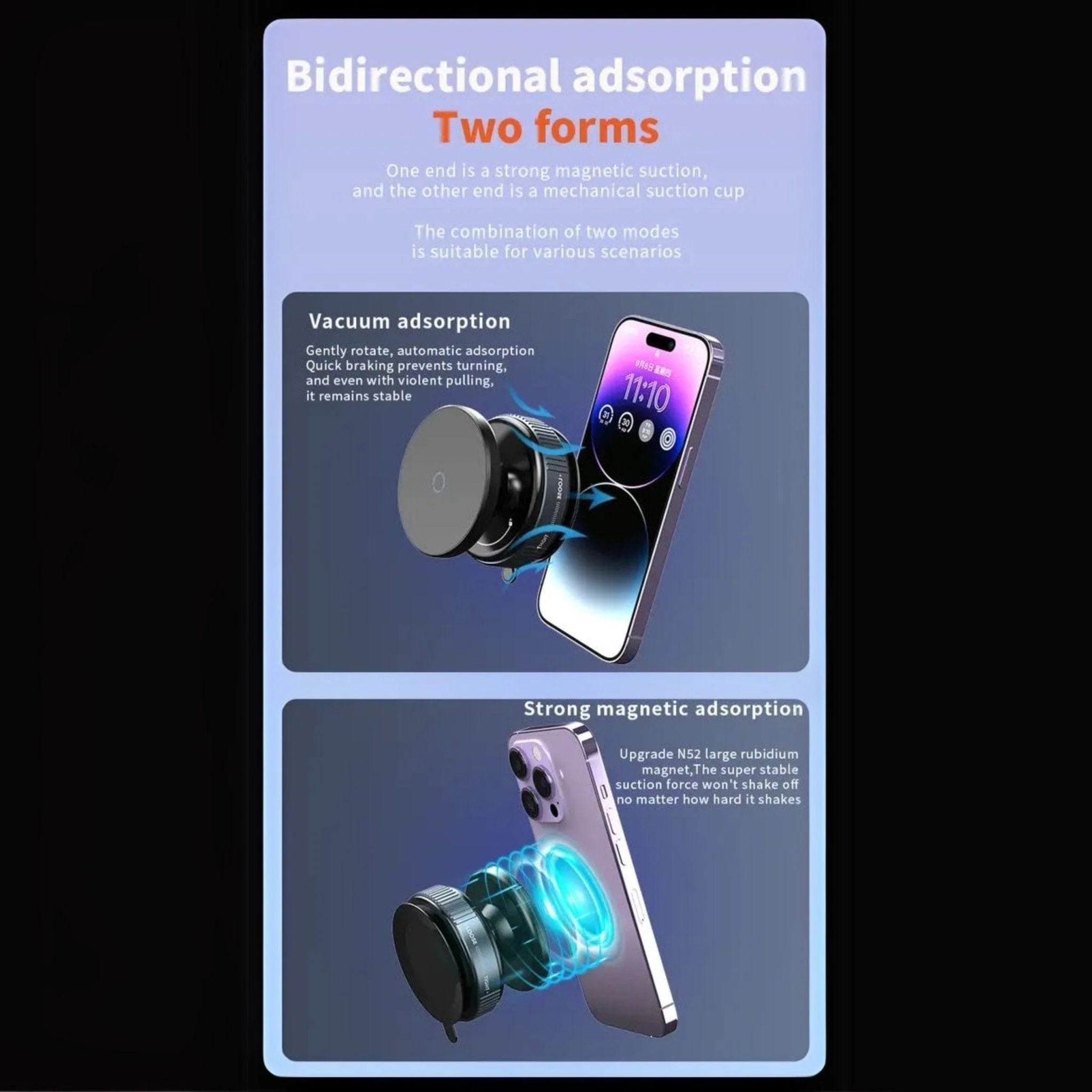 Vacuum Suction Magnetic Phone Holder | Pop Sockets Mag Safe Phone Holder Grip Suction Mount - Vacuum Suction Magnetic Mount