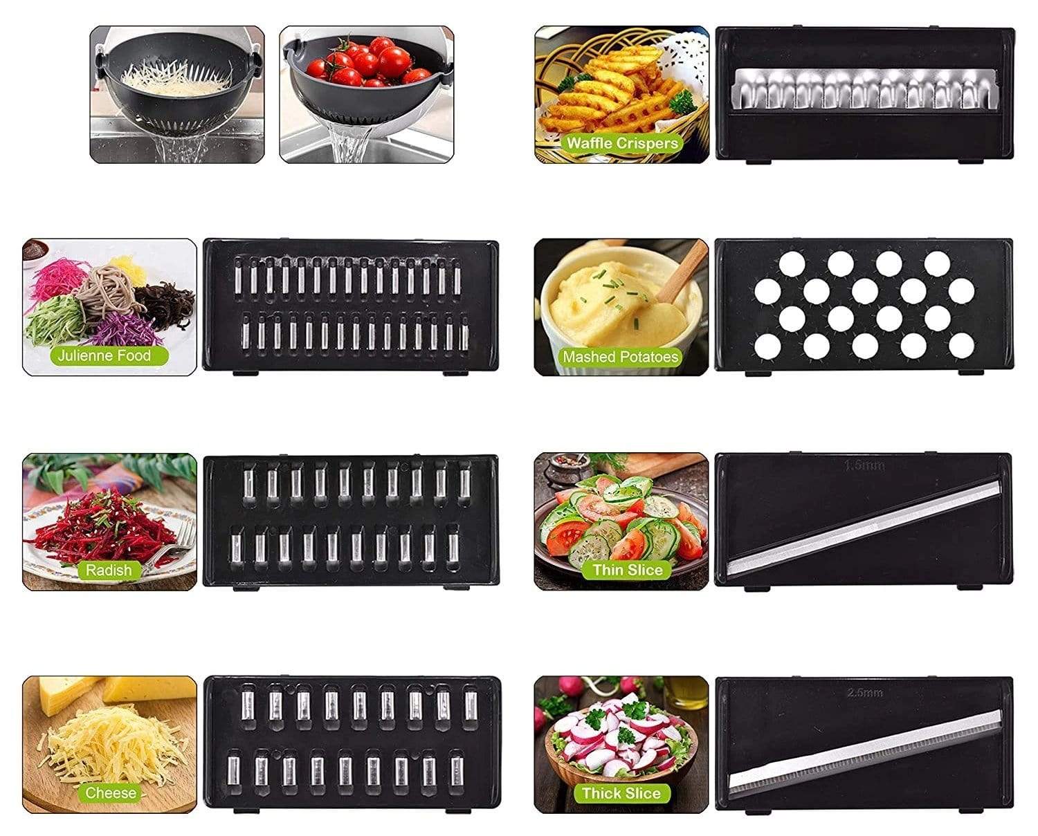 Vegetable Cutter  Vegetable Cutter | Multifunctional Slicer Cutter Vegetable Strainer Potato Carrot Grater - Vegetable Cutter  Vegetable Cutter
