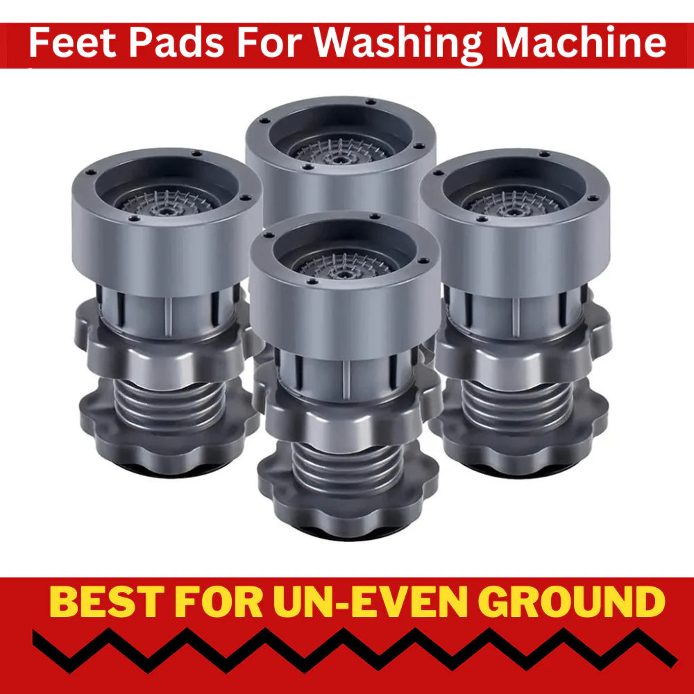 Washing Machine Footpads | Washing Machine Clothes Washer Vibration Pads - Washing Machine Adjustable Height Footpads (Pack Of 4)