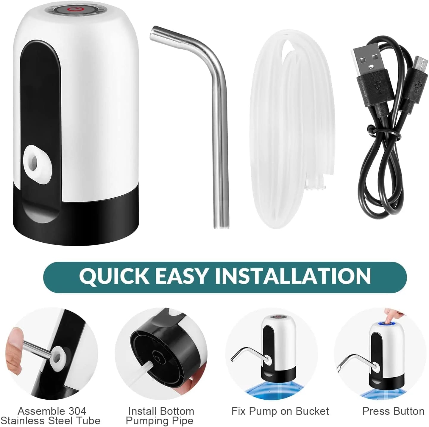 Water Bottle Pump | Automatic Water Dispenser Machine Electric Portable Pump - Water Bottle Pump