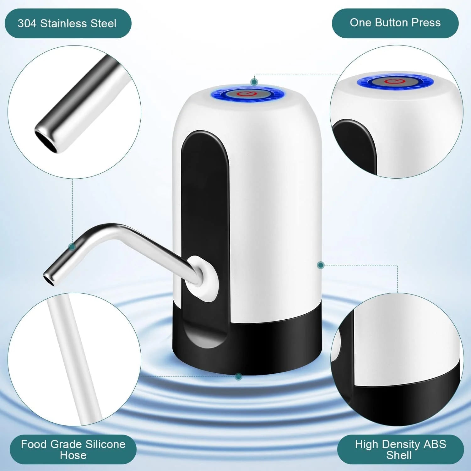 Water Bottle Pump | Automatic Water Dispenser Machine Electric Portable Pump - Water Bottle Pump