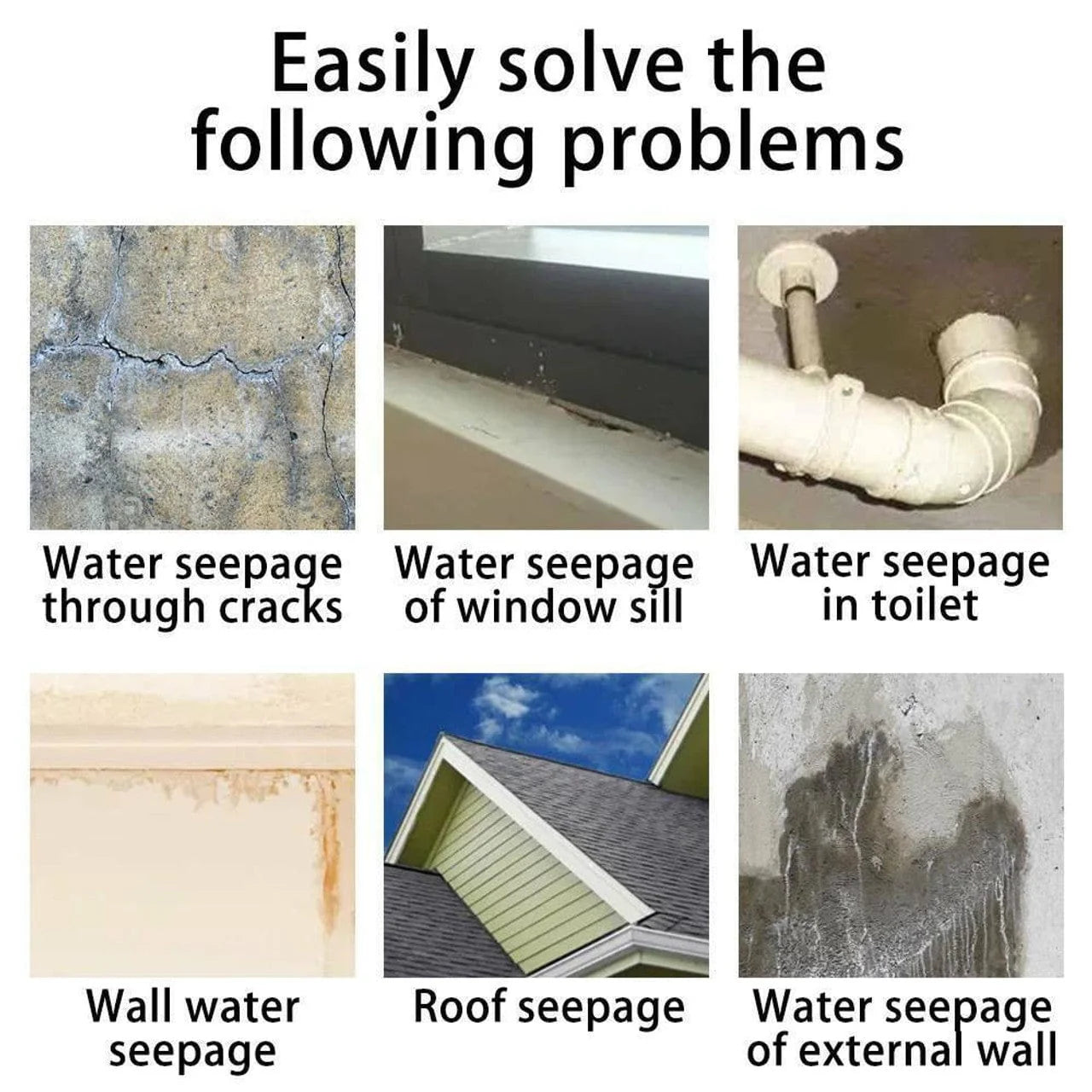 Water Proof Crack Sealer Roof Sealing Leak Repair Spray - Leakproof Spray - Leakproof Spray