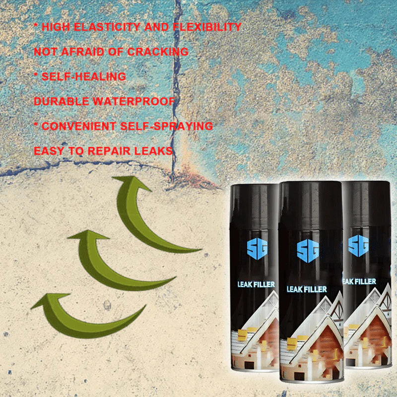 Water Proof Crack Sealer Roof Sealing Leak Repair Spray - Leakproof Spray - Leakproof Spray