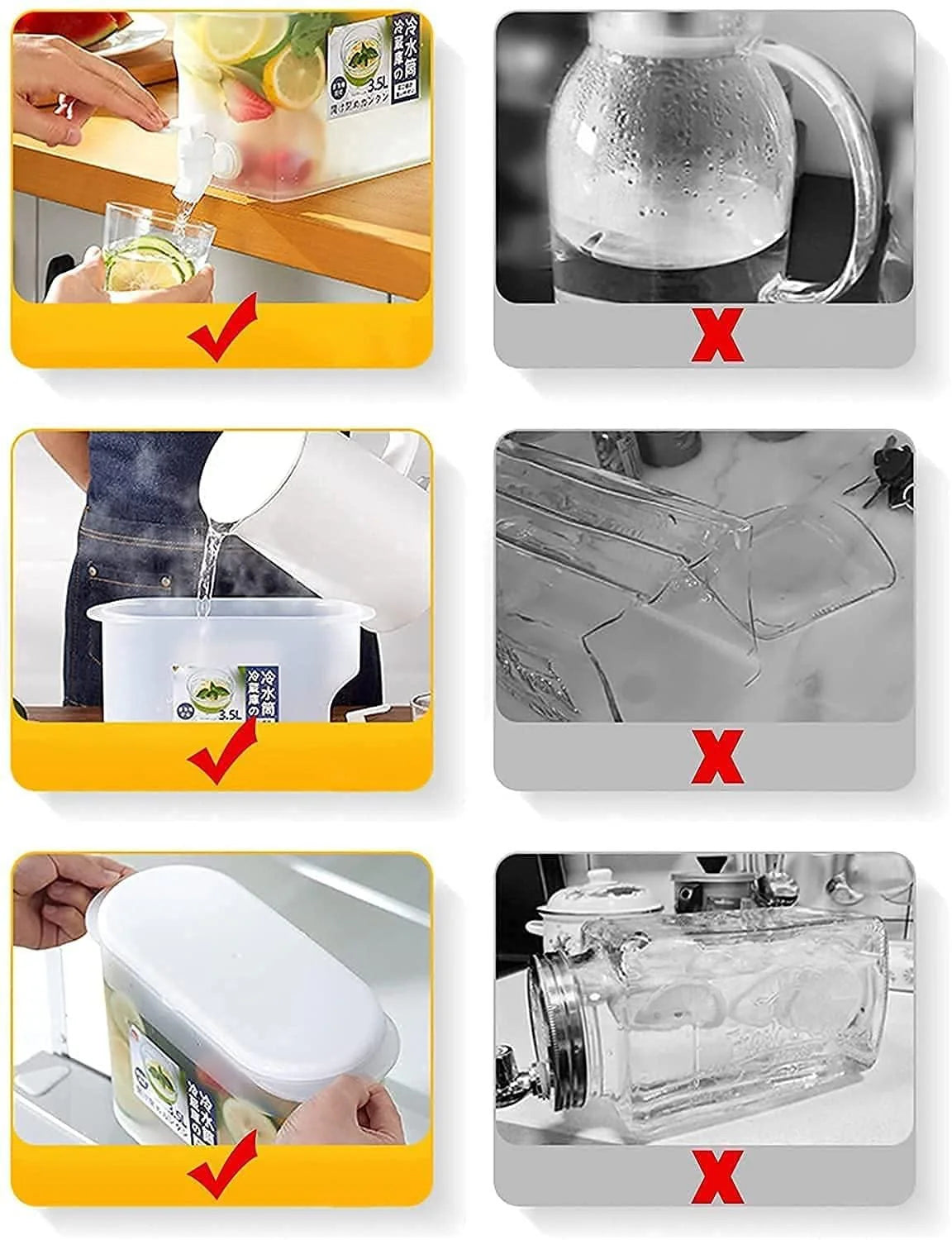 Water With Dispenser Tap Jar Container Jug Faucet Water Cane - Water Jug with Faucet - Water Jug with Faucet