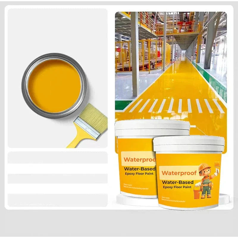 Waterproof Floor Paint 300 ml + 300 ml (Pack of 2) | Floor Paint Epoxy Coating Floor Color Waterproof Floor Coating - Waterproof Floor Paint 300 ml + 300 ml (Pack of 2)