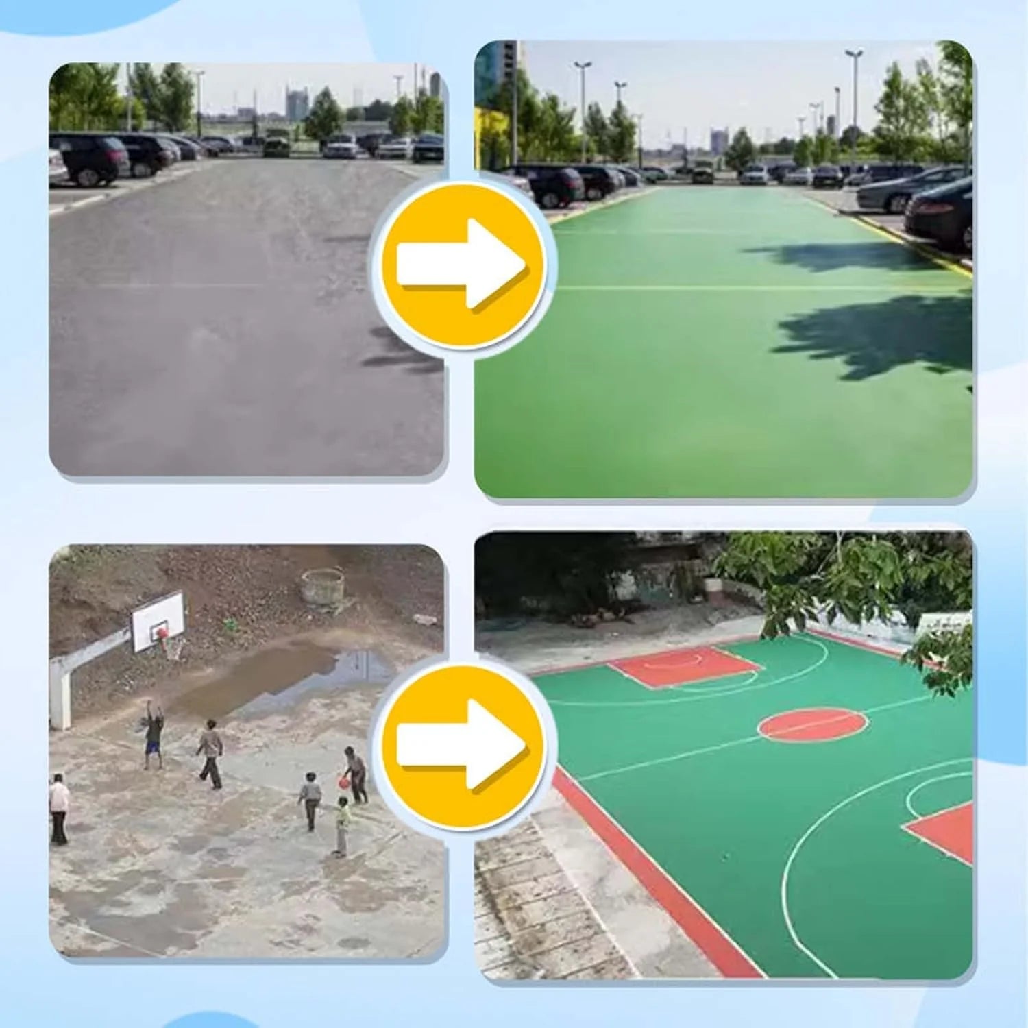 Waterproof Floor Paint 300 ml + 300 ml (Pack of 2) | Floor Paint Epoxy Coating Floor Color Waterproof Floor Coating - Waterproof Floor Paint 300 ml + 300 ml (Pack of 2)