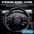 White Black - Anti-Slip Steering Wheel Cover (2 Side Set)